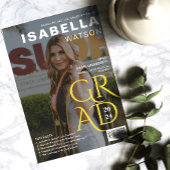 Magazine Hoesje Foto Afstuderen Aankondiging