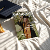Magazine Hoesje Foto Afstuderen Aankondiging