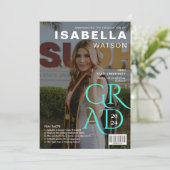 Magazine Hoesje Foto Afstuderen Aankondiging (Staand voorkant)