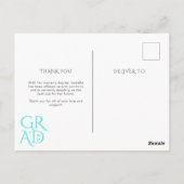 Magazine Hoesje Foto Afstuderen Aankondiging Briefkaart (Achterkant)