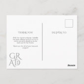 Magazine Hoesje Foto Afstuderen Aankondiging Briefkaart (Achterkant)