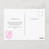 Magazine Hoesje Foto Afstuderen Aankondiging Briefkaart (Achterkant)