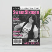 Magazine Hoesje Fuchsia Sweet Sixteen-uitvindingen Kaart (Staand voorkant)