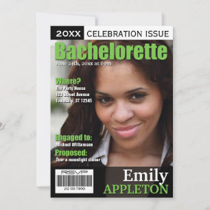 Magazine Hoesje Green Bachelorette Kaart