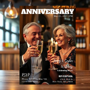 Magazine Hoesje Jubileum Uitnodiging