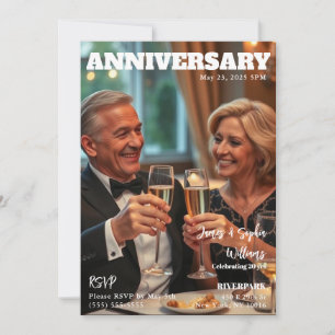 Magazine Hoesje Jubileum Uitnodiging