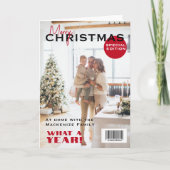 Magazine Hoesje Kerst gepersonaliseerd Feestdagen Kaart (Voorkant)
