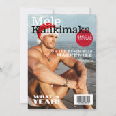 Magazine Hoesje Mele Kalikimaka gepersonaliseerd Feestdagenkaart (Voorkant)