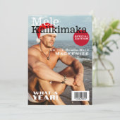 Magazine Hoesje Mele Kalikimaka gepersonaliseerd Feestdagenkaart (Staand voorkant)