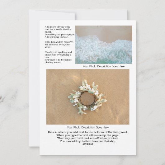 Magazine Hoesje Mele Kalikimaka gepersonaliseerd Feestdagenkaart (Achterkant)