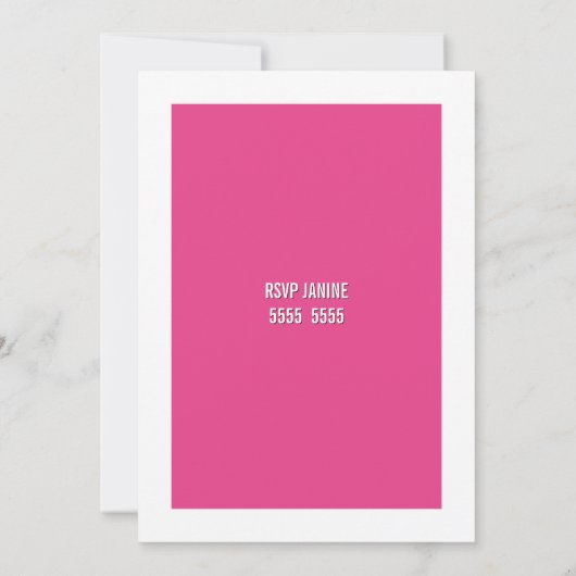 Magazine Hoesje Party Evenement Foto Uitnodigen Kaart (Achterkant)