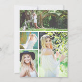 Magazine Hoesje Photo Afstuderen Invitation Kaart (Achterkant)