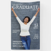 Magazine Hoesje Photo Afstuderen Spandoek (Verticaal)