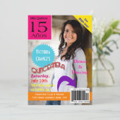 Magazine Hoesje Quinceanera 15e uitnodiging (Staand voorkant)