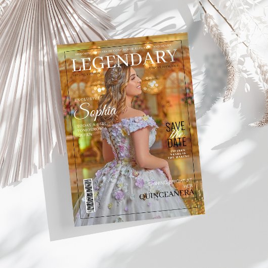 Magazine Hoesje Quinceanera Sla de datum op Kaart