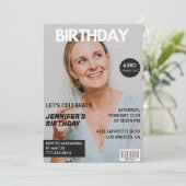 Magazine Hoesje Stijlvol voor haar 63ste verjaarda Kaart (Staand voorkant)