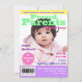 Magazine Hoesje Style 2e verjaardag Uitnodiging (Voorkant)