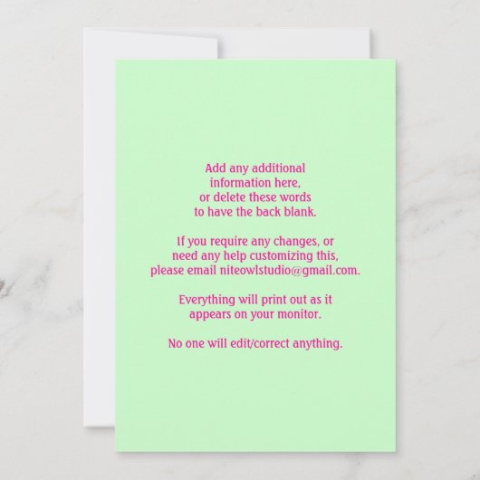 Magazine Hoesje Style 2e verjaardag Uitnodiging (Achterkant)