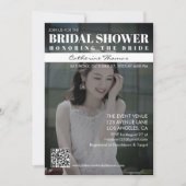 Magazine Hoesje Trendy Dark Photo Vrijgezellenfees Kaart (Voorkant)