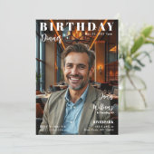 Magazine Hoesje Verjaardagsdiner Kaart (Staand voorkant)