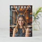 Magazine Hoesje Verjaardagsdiner Kaart (Staand voorkant)