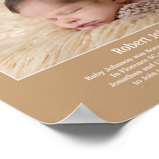 Magazine Keepomwille Photo Birth Announding Poster (Hoek)