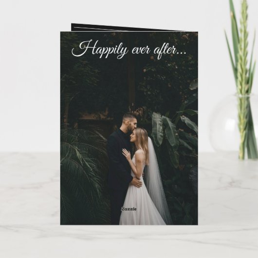 Magazine Redactionele foto's Wedding Order of Serv Programma (Achterkant)