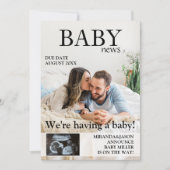 Magazine Sonogram foto zwangerschap aankondiging (Voorkant)