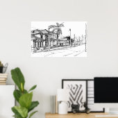 Magazine Street, New Orleans Poster (Thuiskantoor)