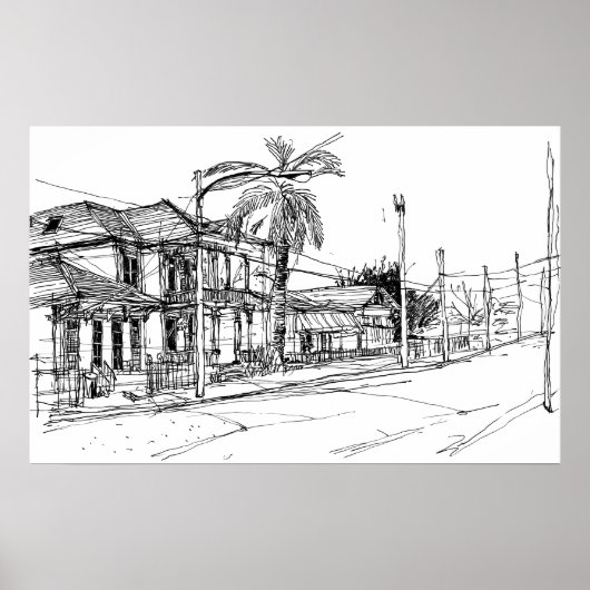 Magazine Street, New Orleans Poster (Voorkant)