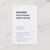 Magazine Style Great Dane Visitekaartje (Achterkant)