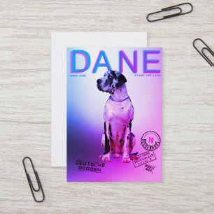 Magazine Style Great Dane Visitekaartje