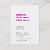 Magazine Style Great Dane Visitekaartje (Achterkant)