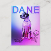 Magazine Style Great Dane Visitekaartje (Voorkant)
