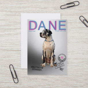 Magazine Style Great Dane Visitekaartje