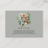 Magazine Style Wild Safari schattig Tijger baby sh Informatiekaartje (Voorkant)