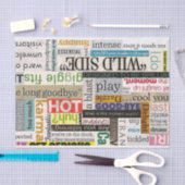 Magazine Typografie Collage Tissue Paper Tissuepapier (Craft)