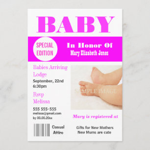 Magazine voor babymeisjes PERSONALIZE Kaart