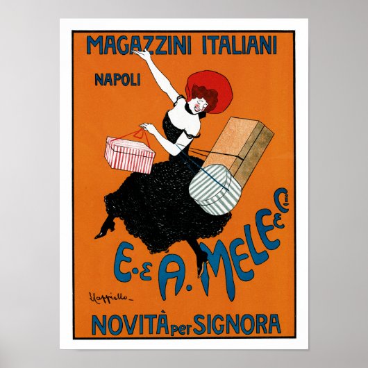 Magazzini Italiani ~ E.A. Mele co. Poster (Voorkant)