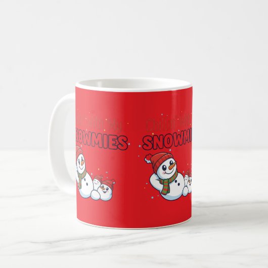 MagChillin' With My Snowmies Cute Snowman Winter Koffiemok (Voorkant links)