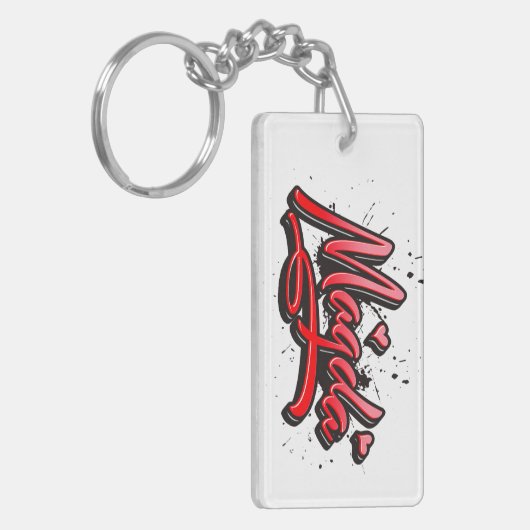 Magda Heart Splash Graffiti Schlüsselanhänger Sleutelhanger (Voorkant Links)