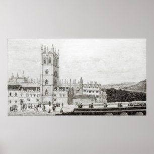 Magdalen College, Oxford in de 17e eeuw Poster