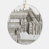 Magdalen College, Oxford, uit 'Oxonia Illustrata' Keramisch Ornament (Links)