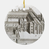 Magdalen College, Oxford, uit 'Oxonia Illustrata' Keramisch Ornament (Achterkant)