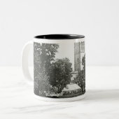 Magdalen College van Cherwell Tweekleurige Koffiemok (Voorkant links)