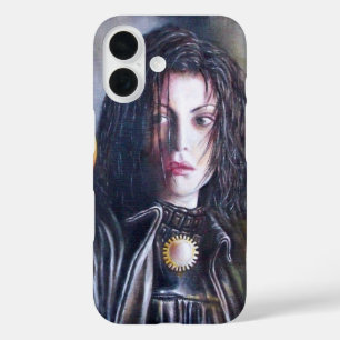 MAGDALEN EN POMEGRANAAT Black White Red iPhone 16 Hoesje