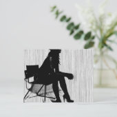 Magdalen in zwart briefkaart (Staand voorkant)