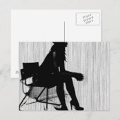 Magdalen in zwart briefkaart (Voorkant / Achterkant)