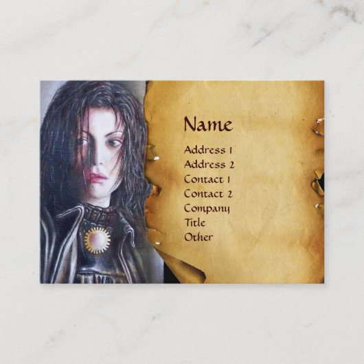 MAGDALEN perkament Visitekaartje (Voorkant)