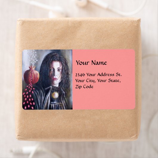 MAGDALEN roze rood geel Etiket (Insitu)